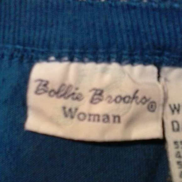 BOBBIE BROOKS WOMAN DARK BLUE EMBROIDERED TOP - Picture 2 of 4
